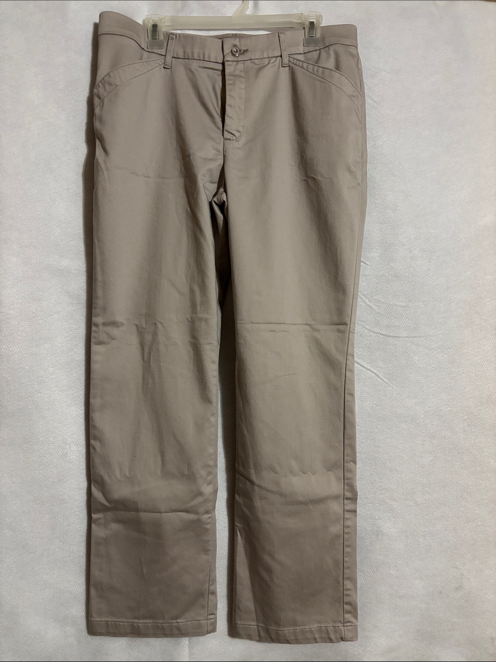 Women’s Lee Straight Leg Flex Motion Khaki Pants - Beige Size 14